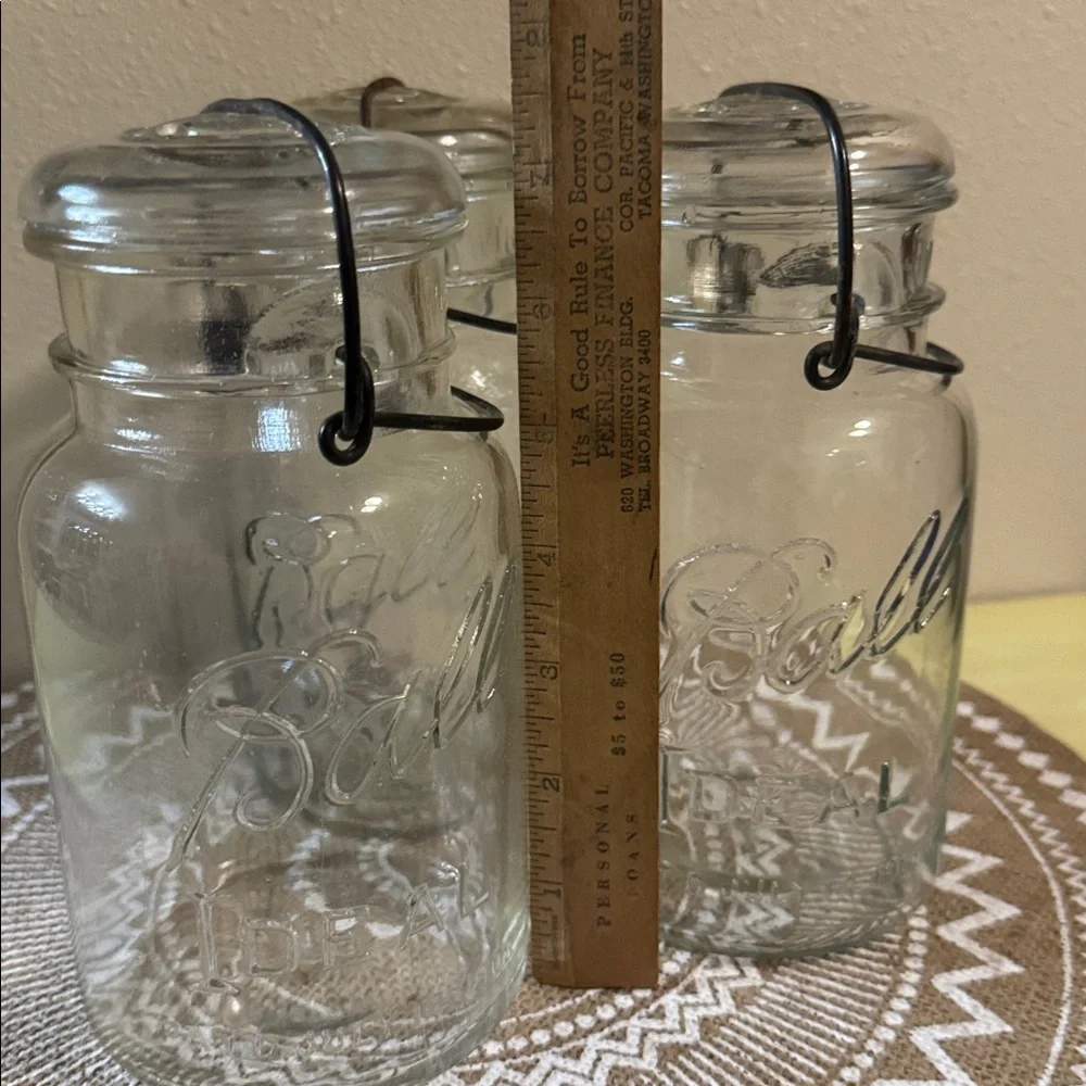 Ball Clear Glass Mason Jars Set of 3